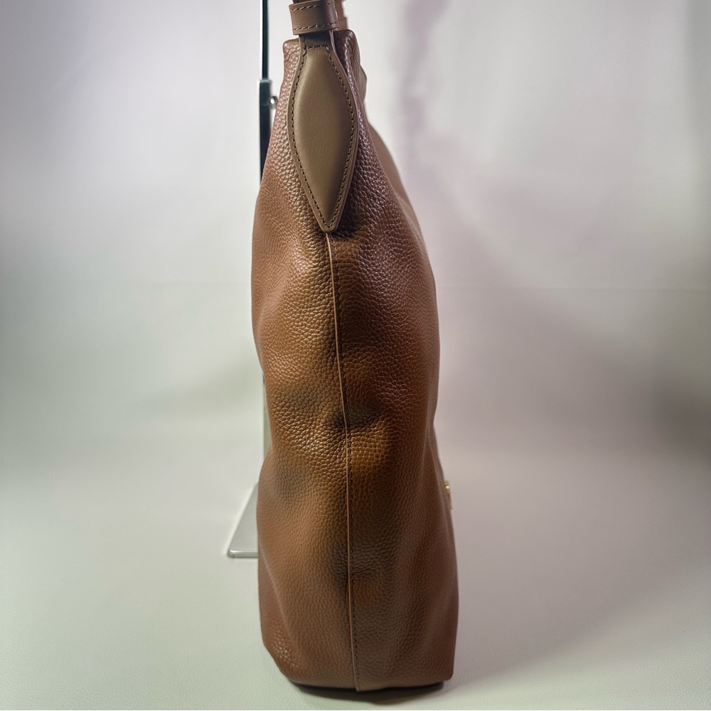 NEW SAM EDLEMAN BAY LARGE CHAINLINK HOBO CARAMEL LEATHER SHOULDER BAG HOBO NWT!! - Picture 12 of 15